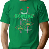 Beverly Bowl - Montebello Ca - Vintage Bowling Alley T-Shirt - Green