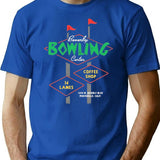 Beverly Bowl - Montebello Ca - Vintage Bowling Alley T-Shirt - Blue