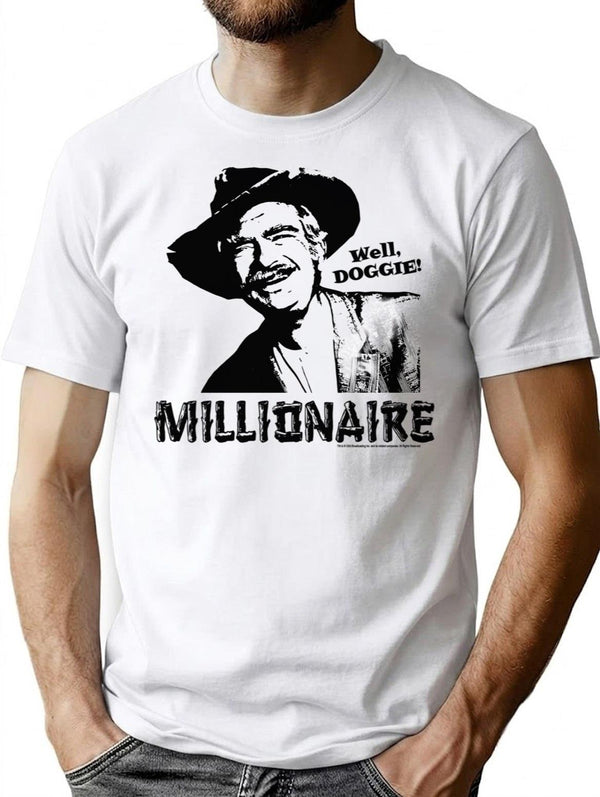 Beverly Hillbillies Millionaire T-Shirt - Retro Graphic Tee for Men & Women - White