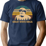Beverly Hills Design Ninja Film - Great White Ninja T-Shirt - Navy