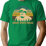 Beverly Hills Design Ninja Film - Great White Ninja T-Shirt - Green