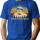 Beverly Hills Design Ninja Film - Great White Ninja T-Shirt - Blue