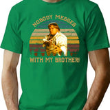 Beverly Hills Design Ninja Film - Nobody Messes With My Brother T-Shirt - Green