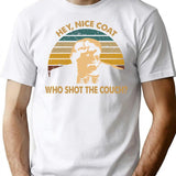 Beverly Hills Design Ninja Film - Who Shot The Couch T-Shirt - White