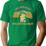 Beverly Hills Design Ninja Film - Who Shot The Couch T-Shirt - Green