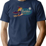Bewitched Oval Vintage Worn Ii T-Shirt for Men & Women, T-Shirts Graphic Tee - Navy