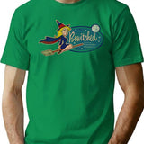 Bewitched Oval Vintage Worn Ii T-Shirt for Men & Women, T-Shirts Graphic Tee - Green