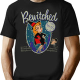 Bewitched With Darrin Vintage Worn T-Shirt for Men & Women, T-Shirts Graphic Tee - Black