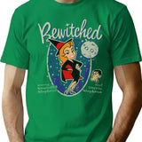 Bewitched With Darrin Vintage Worn T-Shirt - Retro Graphic Casual Tee - Green