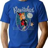 Bewitched With Darrin Vintage Worn T-Shirt for Men & Women, T-Shirts Graphic Tee - Blue