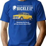 Bickle Cab Company Taxi Driver T-Shirt for Men & Women, T-Shirts Graphic Tee - Blue