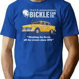 Bickle Cab Company T-Shirt for Men & Women, T-Shirts Graphic Tee - Blue