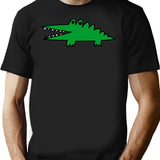Big Challenges Alligator T-Shirt - Retro Graphic Tee for Men & Women - Black