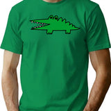 Big Challenges Alligator T-Shirt - Retro Graphic Tee for Men & Women - Green