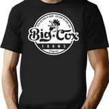 Big Cox Farms T-Shirt - Retro Graphic Tee for Men & Women - Black