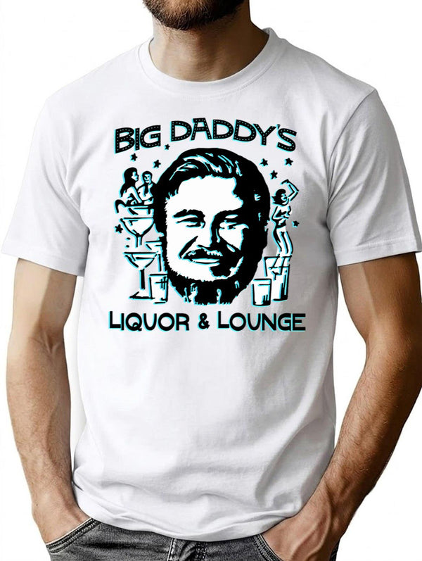 Big Daddys Liquor And Lounge Vintage Graphic T-Shirt - White