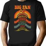 Big Fan Of T-Shirt - Retro Graphic Tee for Men & Women - Black