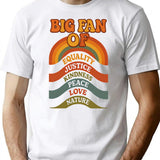 Big Fan Of T-Shirt - Retro Graphic Tee for Men & Women - White
