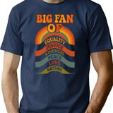 Big Fan Of T-Shirt - Retro Graphic Tee for Men & Women - Navy