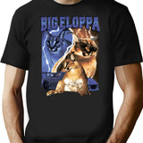 Big Floppa Vintage Rap T-Shirt - Retro Graphic Casual Tee - Black