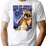 Big Floppa Vintage Rap T-Shirt - Retro Graphic Casual Tee - White
