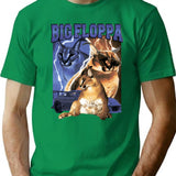 Big Floppa Vintage Rap T-Shirt - Retro Graphic Casual Tee - Green