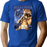 Big Floppa Vintage Rap T-Shirt - Retro Graphic Casual Tee - Blue