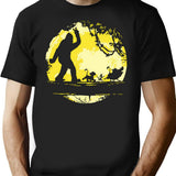 Big Foot No Worries Hakuna Matata T-Shirt for Men & Women, T-Shirts Graphic Tee - Black