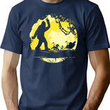 Big Foot No Worries Hakuna Matata T-Shirt for Men & Women, T-Shirts Graphic Tee - Navy