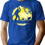 Big Foot No Worries Hakuna Matata T-Shirt for Men & Women, T-Shirts Graphic Tee - Blue