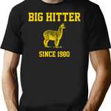Big Hitter The Lama 80s Retro Movies T-Shirt - Black