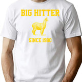 Big Hitter The Lama 80s Retro Movies T-Shirt - White