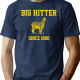 Big Hitter The Lama 80s Retro Movies T-Shirt - Navy