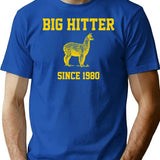 Big Hitter The Lama 80s Retro Movies T-Shirt - Blue