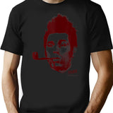 Big Pipe Face T-Shirt - Retro Graphic Tee for Men & Women - Black