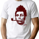 Big Pipe Face T-Shirt - Retro Graphic Tee for Men & Women - White