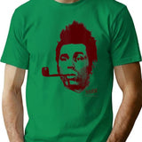 Big Pipe Face T-Shirt - Retro Graphic Tee for Men & Women - Green