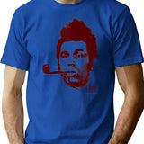 Big Pipe Face T-Shirt - Retro Graphic Tee for Men & Women - Blue