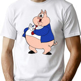 Big Piq T-Shirt - Retro Graphic Tee for Men & Women - White