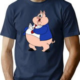 Big Piq T-Shirt - Retro Graphic Tee for Men & Women - Navy