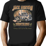 Big Trouble Trucking Company Ii Worn Dks T-Shirt for Men & Women, T-Shirts Graphic Tee - Black