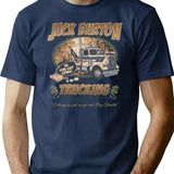 Big Trouble Trucking Company Ii Worn Dks T-Shirt for Men & Women, T-Shirts Graphic Tee - Navy
