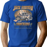 Big Trouble Trucking Company Ii Worn Dks T-Shirt for Men & Women, T-Shirts Graphic Tee - Blue