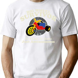 Big Wheel Survivor T-Shirt for Men & Women, T-Shirts Graphic Tee - White