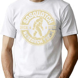 Bigfoot Research Team Vintage Sasquatch T-Shirt - Retro Graphic Casual Tee - White