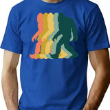 Bigfoot Retro Vintage T-Shirt - Retro Graphic Casual Tee - Blue