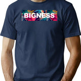 Bigness Clothing Brand Colorful Splatter Background Logo From Los Santos San Andreas T-Shirt - Navy