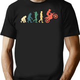 Biker Evolution Retro Vintage Funny Motorcycle Gift T-Shirt - Black