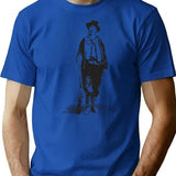 Billy The Kid Gunslinger William H Bonnie Vintage Historical West Black T-Shirt - Blue