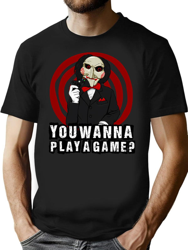 Billy - You Wanna Play A Game T-Shirt for Men & Women, T-Shirts Graphic Tee - Black